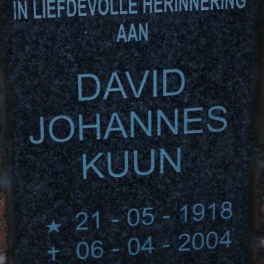 KUUN David Johannes 1918-2004