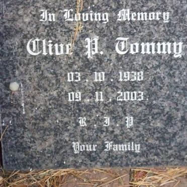 TOMMY Clive P. 1938-2003