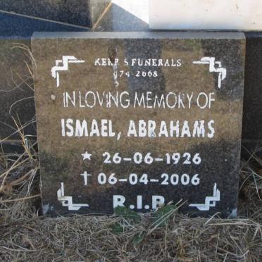 ISMAEL Abrahams 1926-2006