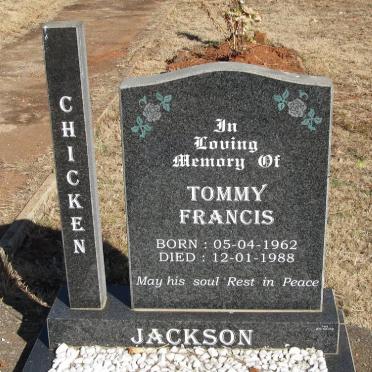 JACKSON Tommy Francis 1962-1988