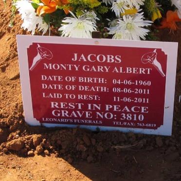 JACOBS Monty Gary Albert 1960-2011