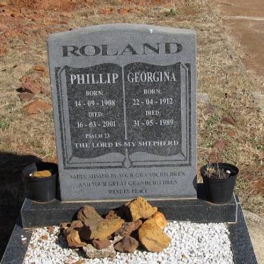 ROLAND Phillip 1908-2001 &amp; Georgina 1912-1989