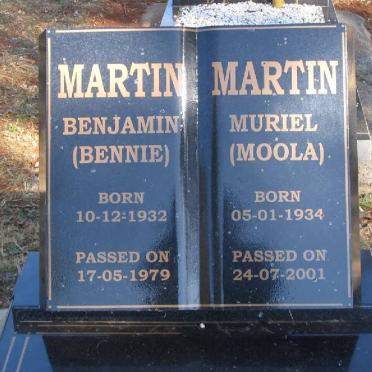 MARTIN Benjamin 19323-1979 &amp; Muriel 1934-2001