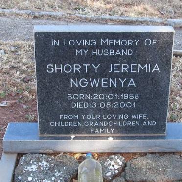 NGWENYA Shorty Jeremia 1958-2001