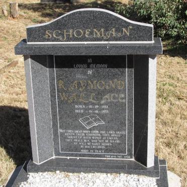 SCHOEMAN Raymond Wallace 1933-1977