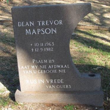 MAPSON Dean Trevor 1963-1982