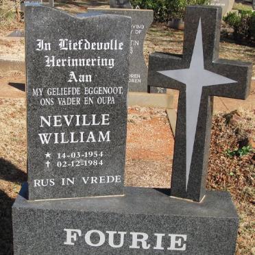 FOURIE Neville Wiliam 1954-1984