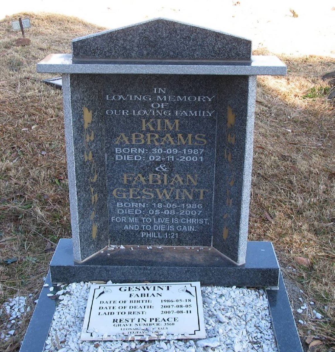 ABRAMS Kim 1987-2001 :: GESWINT Fabian 1986-2007