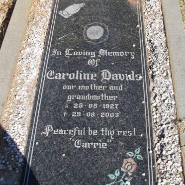 DAVIDS Caroline 1927-2003