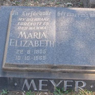 MEYER Maria Elizabeth 1905-1969