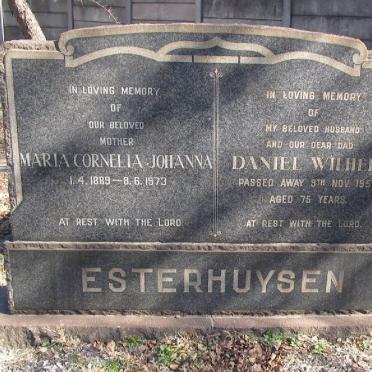 ESTERHUYSEN Daniel Wilhelm -1953 &amp; Maria Cornelia Johanna 1889-1973