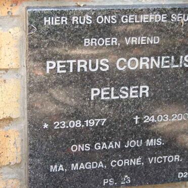 PELSER Petrus Cornelis 1977-2007