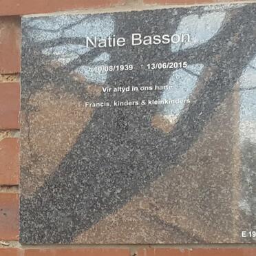BASSON Natie 1939-2015