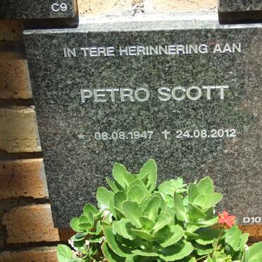 SCOTT Petro 1947-2012