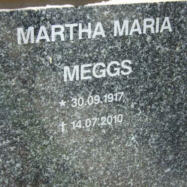 MEGGS Martha Maria 1917-2010