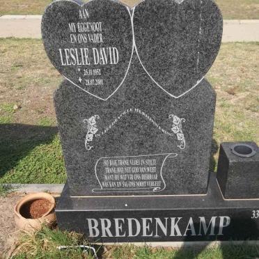 BREDENKAMP Leslie David 1952-2001