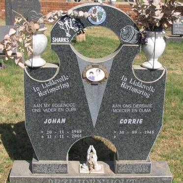 BEZUIDENHOUT Johan 1948-2001 &amp; Corrie 1948-