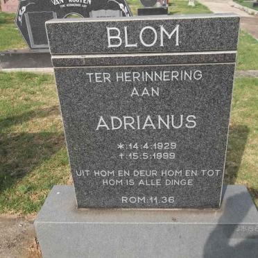 BLOM Adrianus 1929-1999