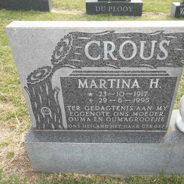 CROUS Martina H. 1917-1995