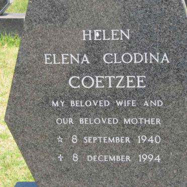 COETZEE Helen Elena Clodina 1940-1994