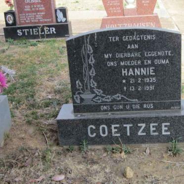 COETZEE Hannie 1935-1991