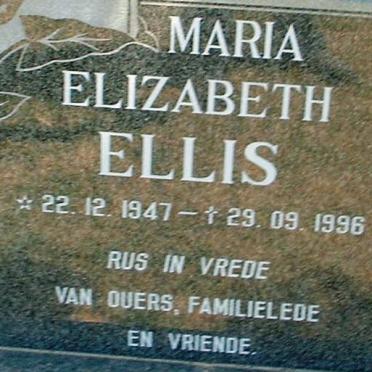 ELLIS Maria Elizabeth 1947-1996