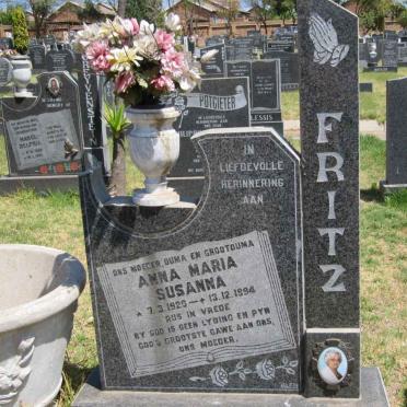 FRITZ Anna Maria Susanna 1920-1994