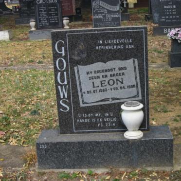 GOUWS Leon 1963-1990