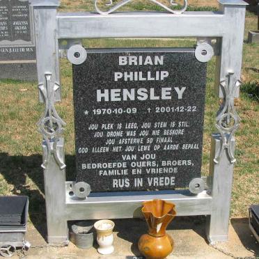 HENSLEY Brian Phillip 1970-2001