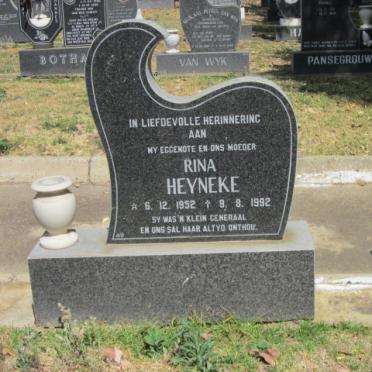 HEYNEKE Rina 1952-1992