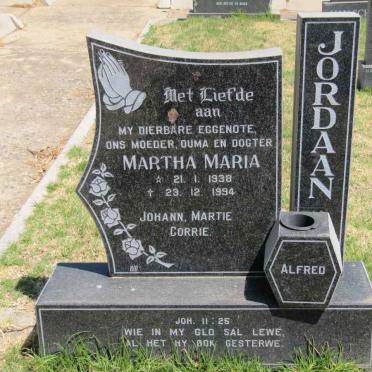 JORDAAN Martha Maria 1938-1994