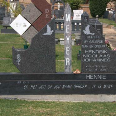 MEYER Hendrik Nicolaas Johannes 1943-2000