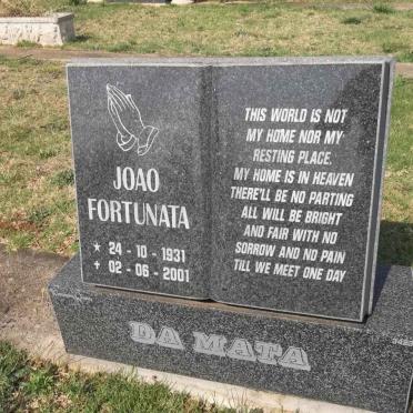 MATA Joao Fortunata, da 1931-2001