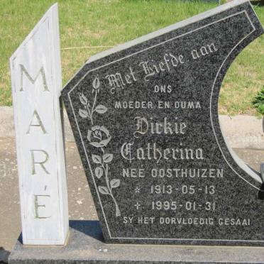 MARÉ Dirkie Catherina nee OOSTHUIZEN 1913-1995