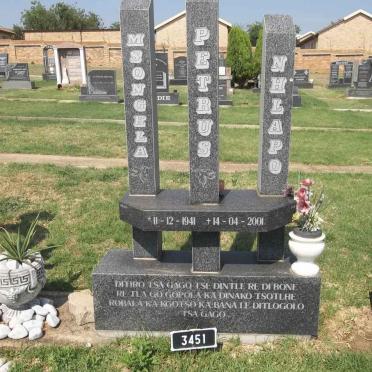 NHLAPO Msongela Petrus 1941-2001