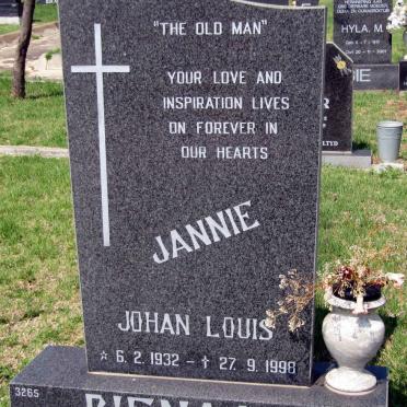 PIENAAR Johan Louis 1932-1998