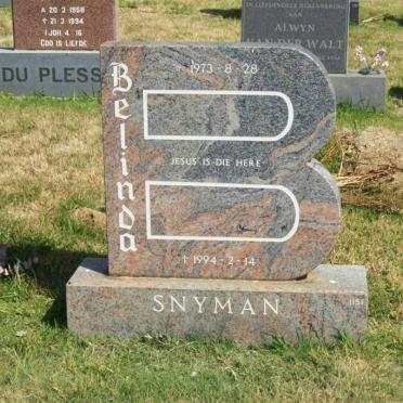 SNYMAN Belinda 1973-1994