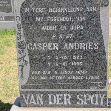 SPUY Casper Andries, van der 1923-1995