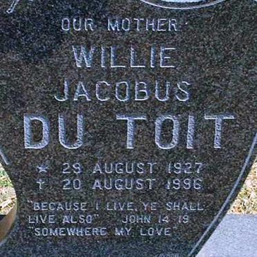 TOIT Willie Jacobus, du 1927-1996