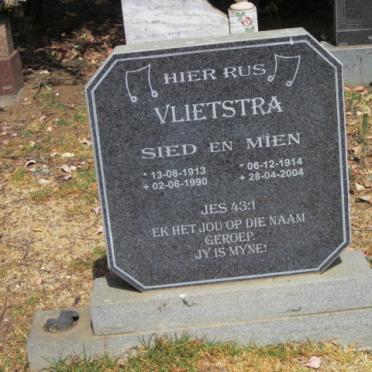 VLIETSTRA Sied 1913-1990 &amp; Mien 1914-2004