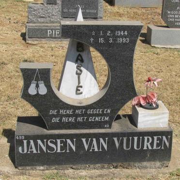 VUUREN Basie, Jansen van 1944-1993