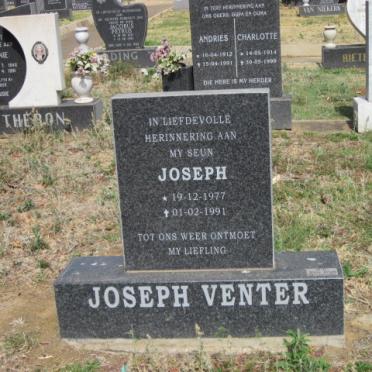 VENTER Joseph 1977-1991
