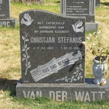 WATT Christjan Stefanus, van der 1950-1993
