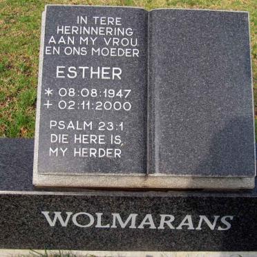 WOLMARANS Esther 1947-2000