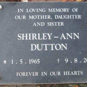 DUTTON Shirley-Ann 1965-2001
