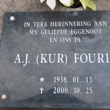 FOURIE A.J. 1938-2000