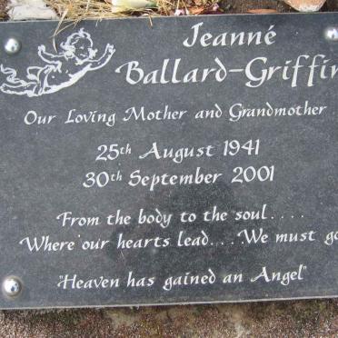 GRIFFIN Jeanné, Ballard 1941-2001