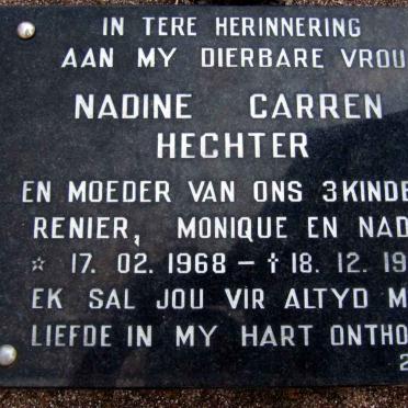 HECHTER Nadine Carren 1968-1998