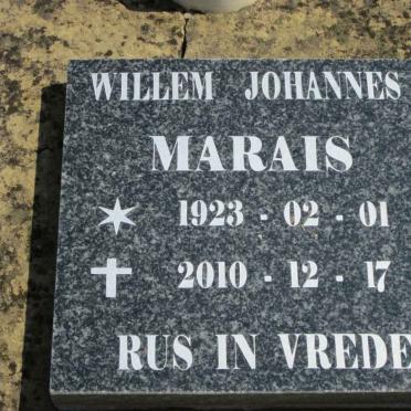 MARAIS Willem Johannes 1923-2010