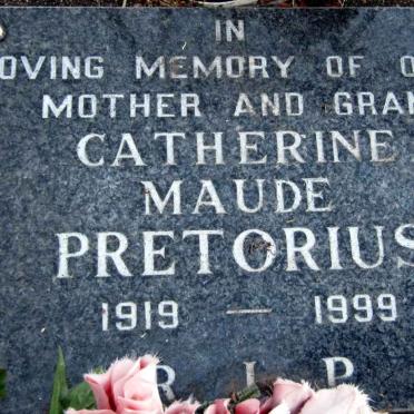 PRETORIUS Catherine Maude 1919-1999